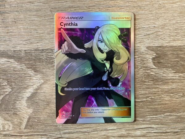 Cynthia SM - Ultra Prism Holographic Custom Made Pokemon Proxy Card