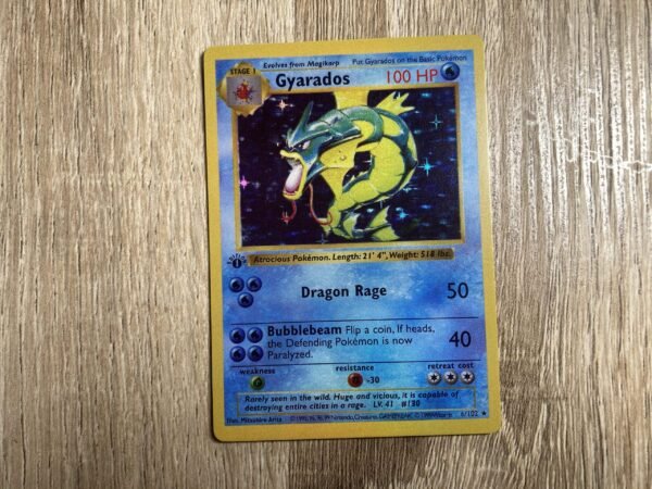 Gyarados Shadowless 1st Edition (Holo) - Custom Made Pokémon Card