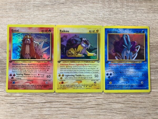 Entei Suicune & Raikou Neo Revalations 3x (Holo) - Custom Made Pokémon Card Proxy