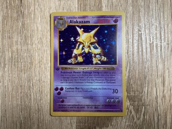 Alakazam Shadowless 1st Edition (Holo) - Custom Made Pokémon Card