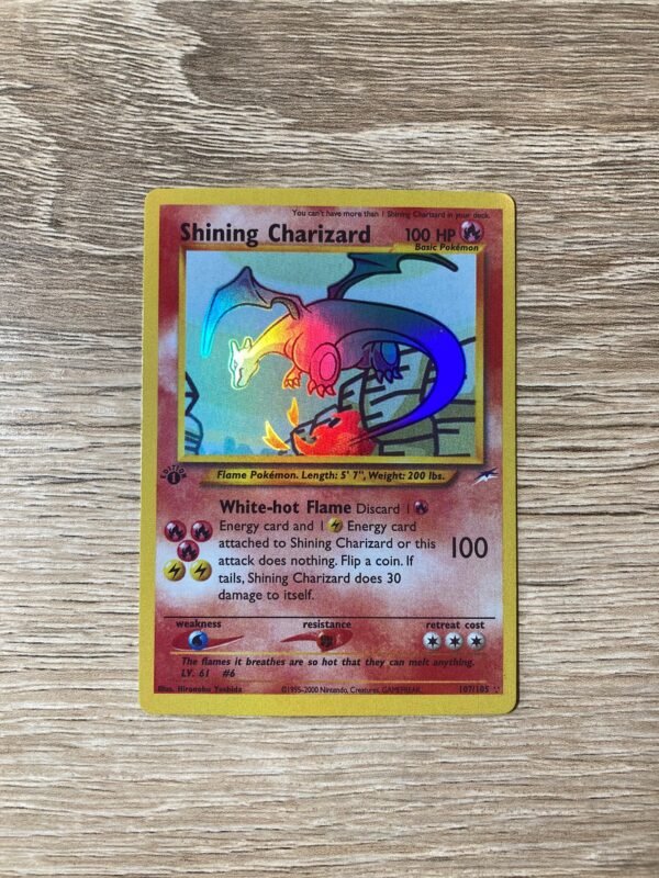 LOT OF 8 Shining Charizard 1st Edition Neo Genesis (Holo) - Custom Made Pokémon Card - Updated Design