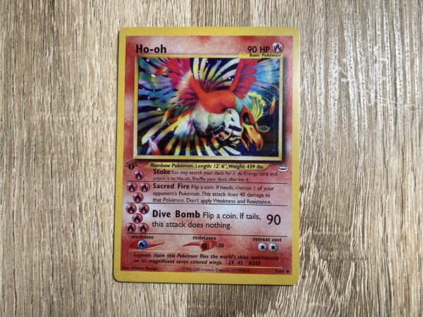 Ho-oh & Lugia 1st Edition (Holo) - 2x Custom Made Pokémon Cards - Image 4