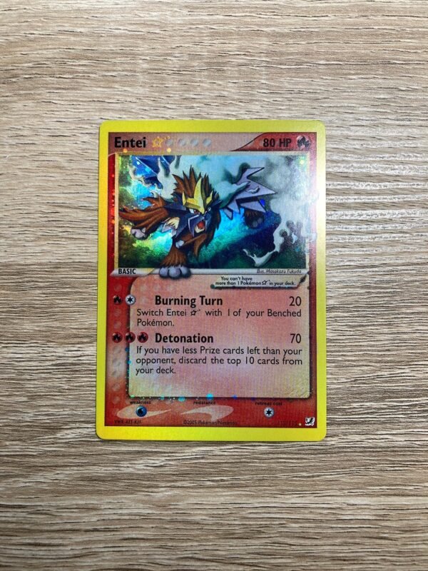 Entei Star Gold Star Unseen Forces (Holo) - Custom Made Pokémon Card Proxy