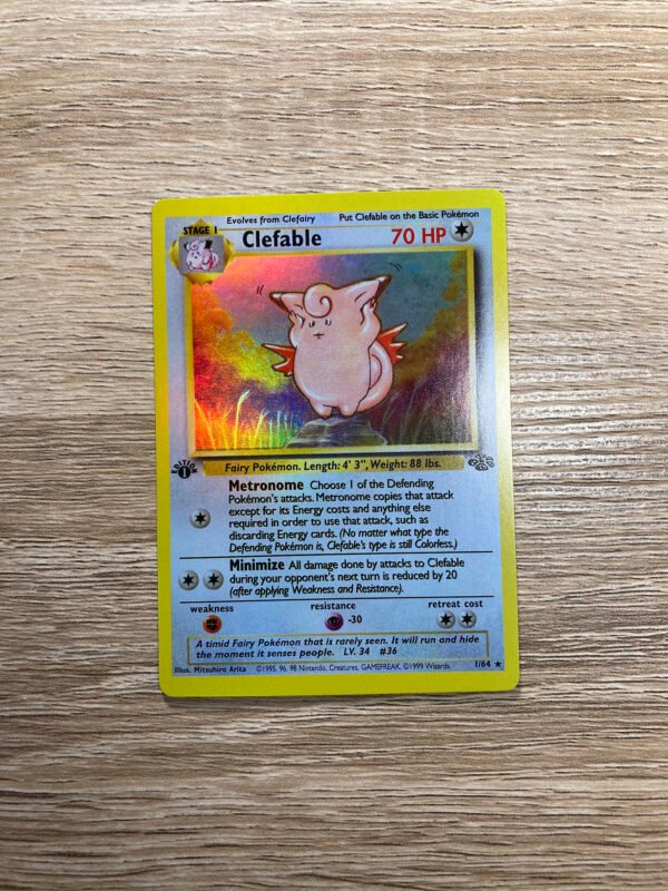 Clefable Base Set Jungle (Holo) - Custom Made Pokémon Card Proxy