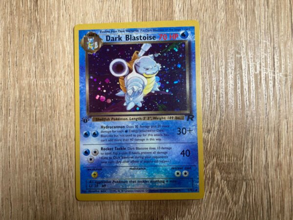 Dark Blastoise 1st Edition Team Rocket (Holo) - Custom Made Pokémon Card - Image 3