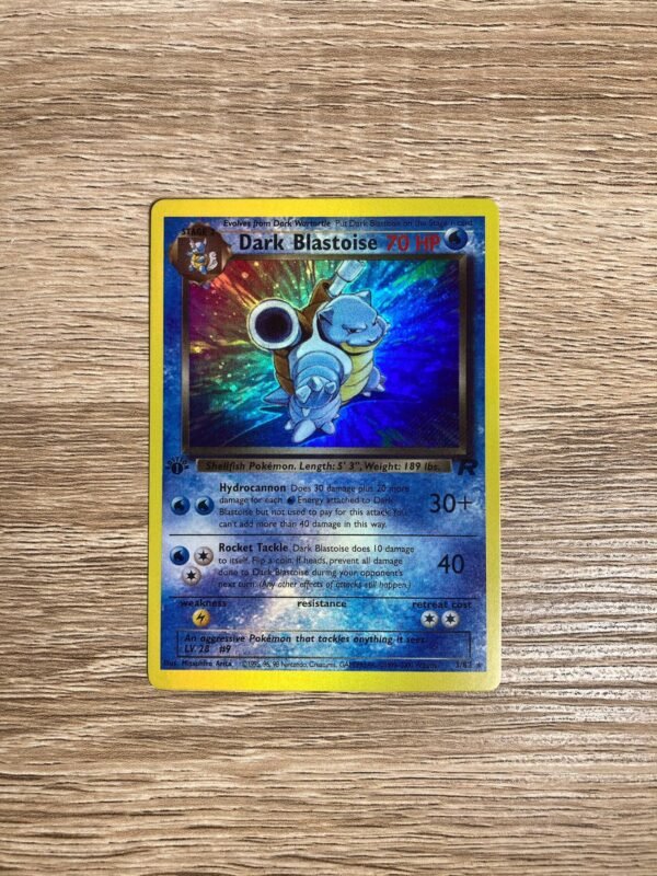 Dark Blastoise Team Rocket Holographic Custom Made Pokemon Proxy Card