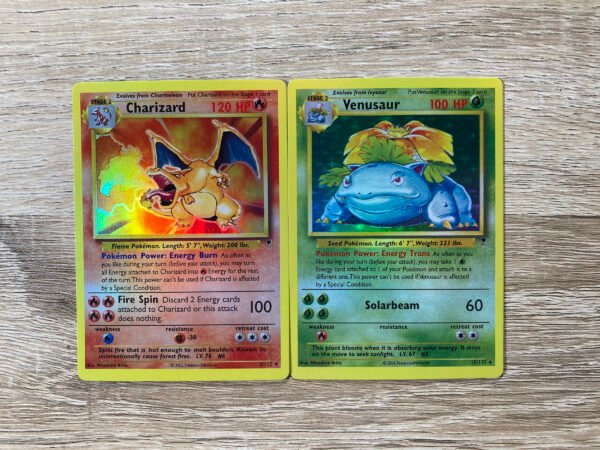 Charizard And Venusaur Legendary Collection 2x (Holo) - Custom Made Pokémon Card Proxy