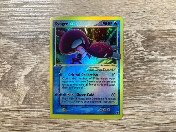 Kyogre Gold Star Delta Species Holographic Custom Made Pokemon Proxy Card