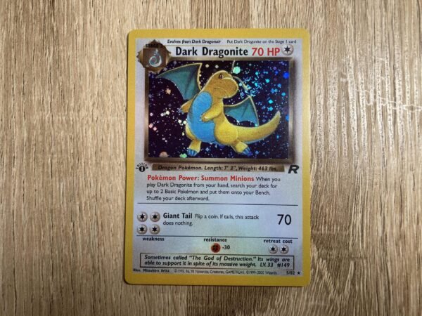 Dark Dragonite Team Rocket (Holo) - Custom Made Pokémon Card