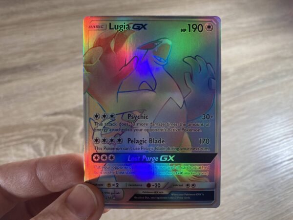 Lugia GX Shiny Rainbow Rare (Holo) - Custom Made Pokémon Card