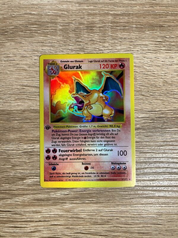 German Glurak Base Set Charizard (Holo) - Custom Made Pokémon Card Proxy