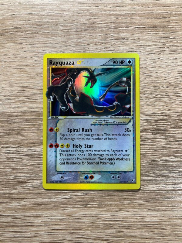 LOT OF 8 Rayquaza Star Gold Star Deoxys (Holo) 8x - Custom Made Pokémon Card Proxy