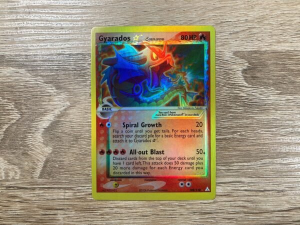 Gyarados Gold Star Holon Phantoms Holographic Custom Made Pokemon Proxy Card