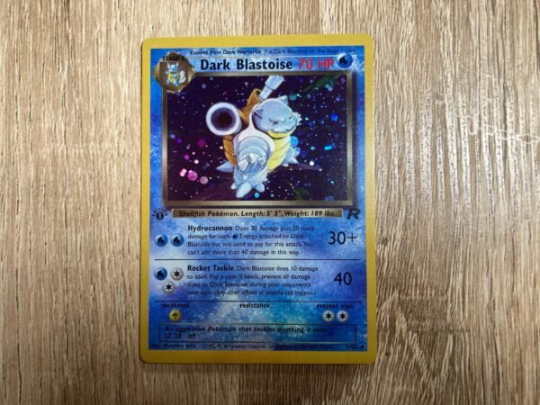 Dark Blastoise 1st Edition Team Rocket (Holo) - Custom Made Pokémon Card